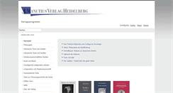 Desktop Screenshot of manutius-verlag.de